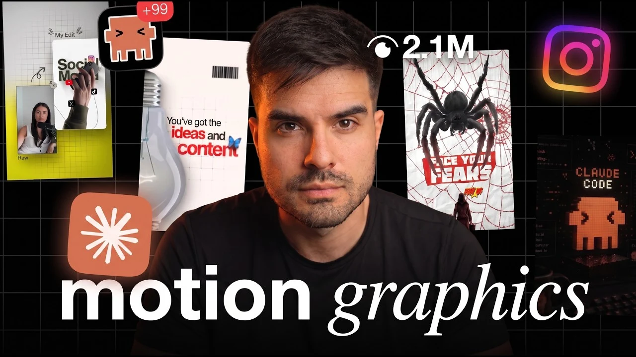 Capa do vídeo: Claude Design Agora Faz Motion Graphics… e Ficou Absurdo